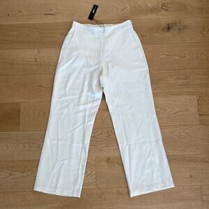 Fashion Nova Trousers Wide Leg Harper Size L Cream